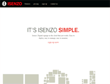 Tablet Screenshot of isenzo.com